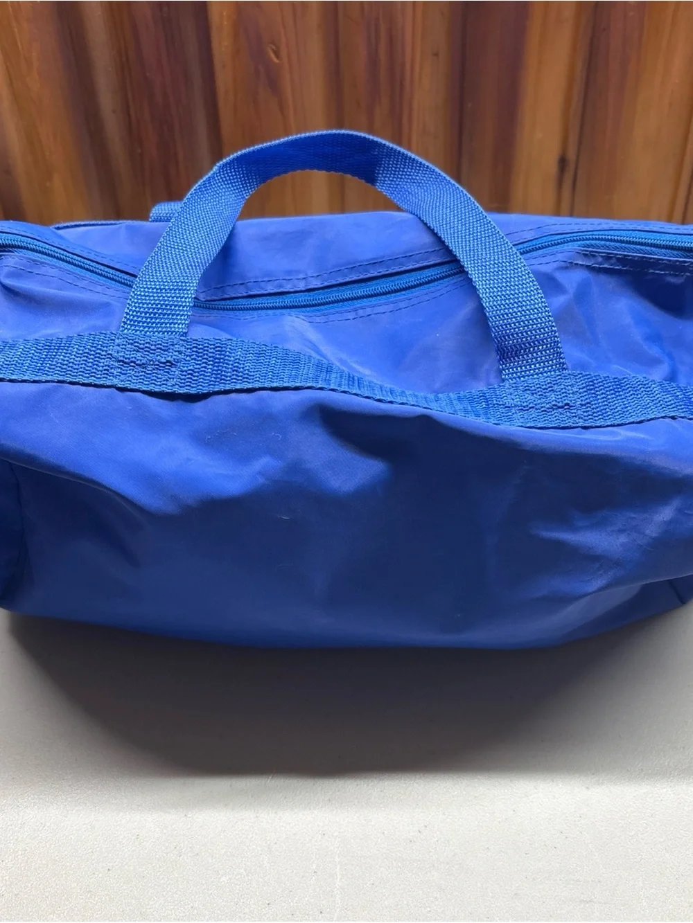 Vintage Disney Duck Tales Duffle Bag Blue Kids youth small 13” Long 1990s 90s
